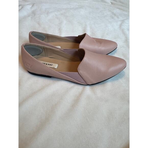 Matt & Nat Vegan Leather Westmount Slip On Flats Pink Size EU 38 - Picture 2 of 6